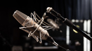 Music notes and mic